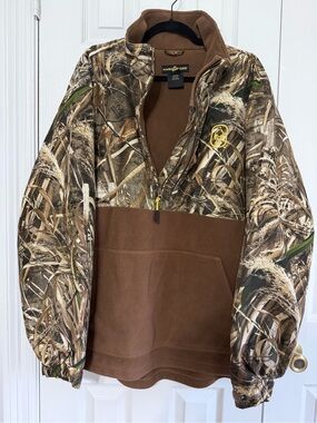 Hard Core Waterfowl Realtree Max 5 Camo Fleece Pullover Jacket XXL Hunting